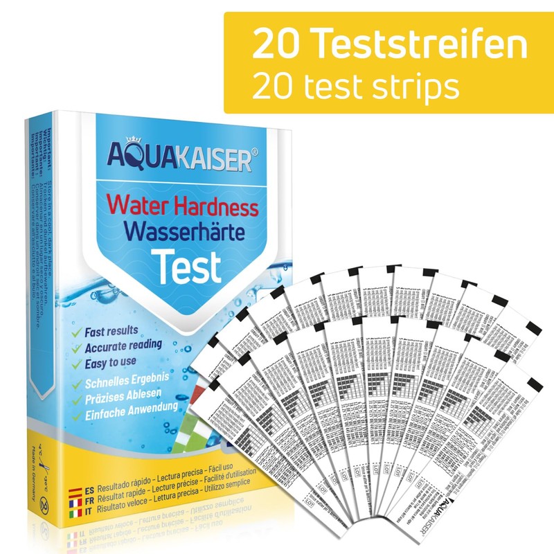 Water Hardness Test Strips °dH - Pack of 20 -