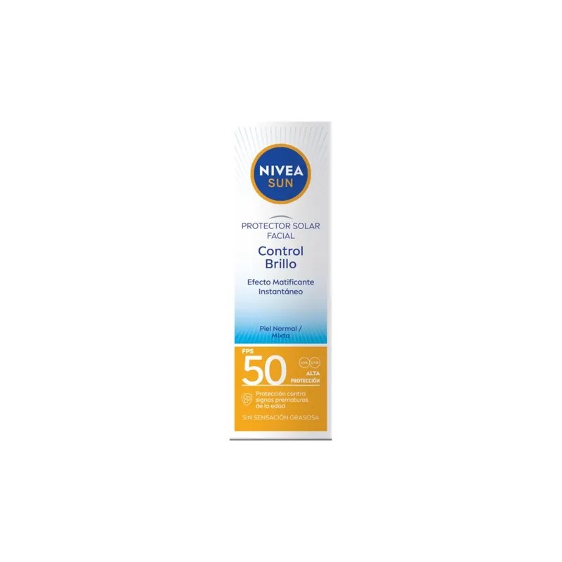 Nivea Protector Solar Control Brillo Facial 50ml Nivea Sun Face