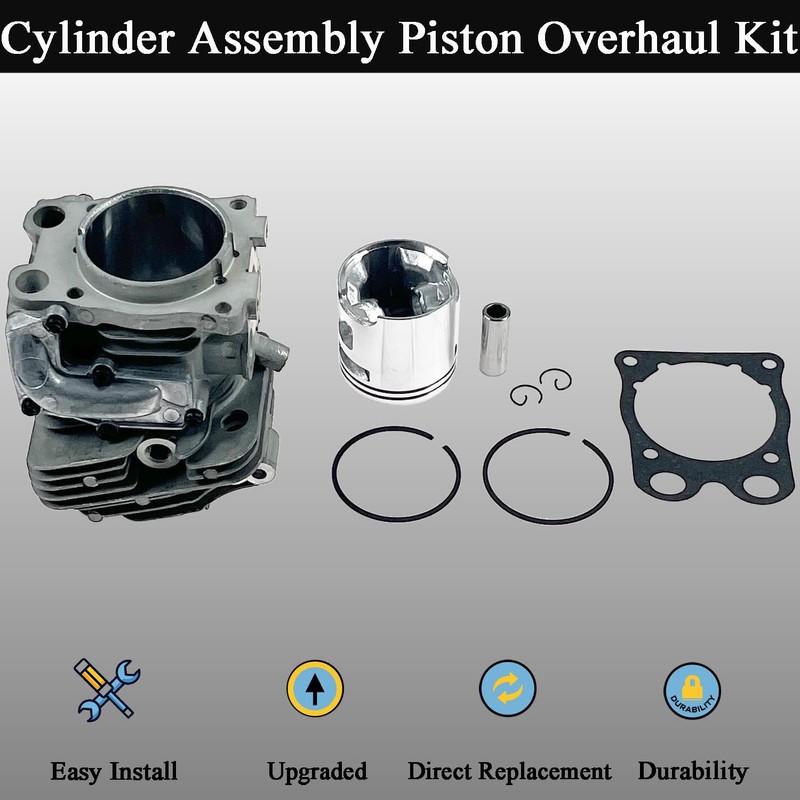 LLANNDER 51mm Cylinder Assembly Piston Overhaul Kit for Husqvarna K760