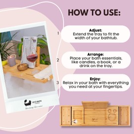 Eco Bath London Luxury Eco-Friendly Bamboo Bath Tray