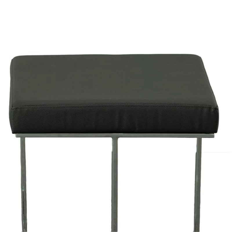 Carolina Classics Kafka 24" Faux Leather Counter Stool in Black