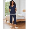Ekouaer Capri Pajama Sets for Women Capri Pants with Short