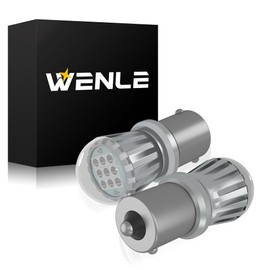 WENLE New Explosive S25 Single 180° LED Tail Lamp, Brake Lamp, Stop Lamp, Red, For DC 12V Cars, Noise, Left and Right 2 Pieces