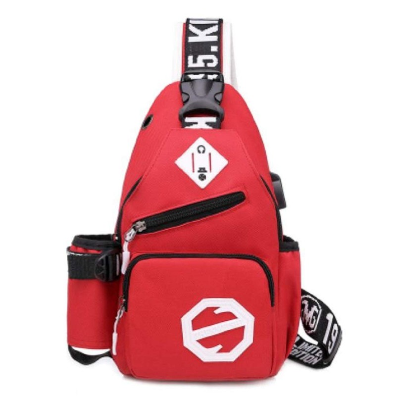 Blue Refrain One-Shoulder Bag, Crossbody Shoulder Bag, Multi-functional, Casual Bag,