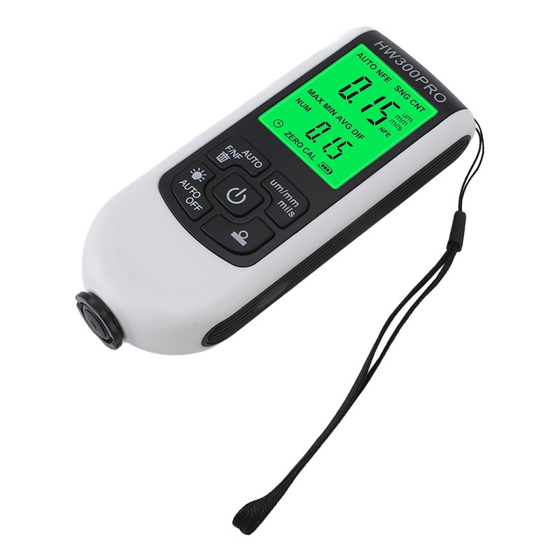 Paint Mil Thickness Gauge High Accuracy HD Backlit Display Anti