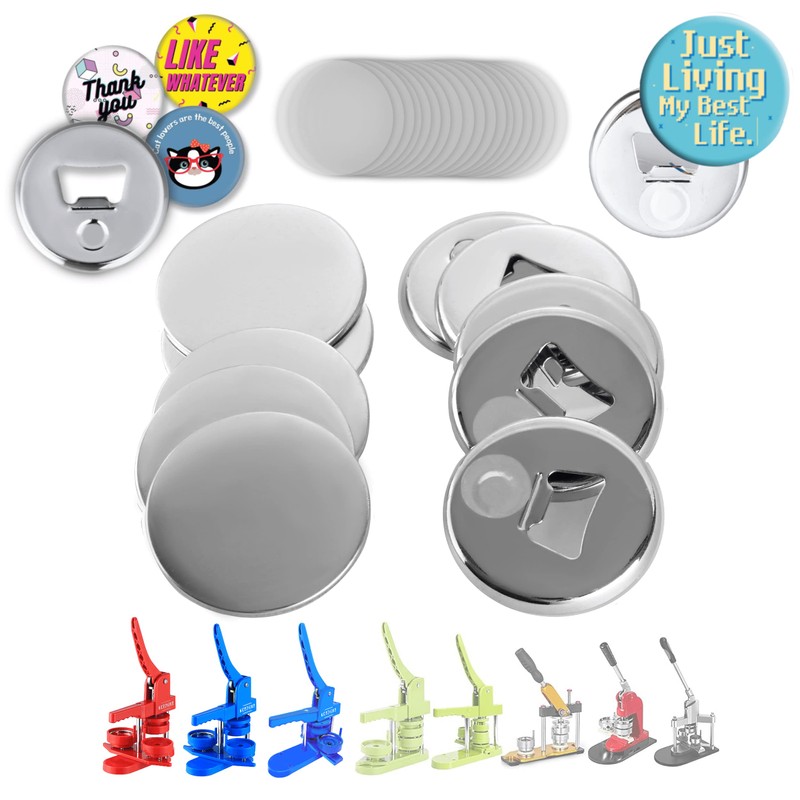 Nice2Have 25 Sets of Bottle Opener Buttons 2.25 inch (58mm)