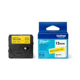 Brother Original Btag-631 Label Tape 12 mm 4 m Long Black/Yellow