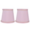 2PCS European Style E14 Lamp Shade Pink Lampshade for Chandelier