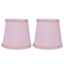 2PCS European Style E14 Lamp Shade Pink Lampshade for Chandelier Table Wall Lamps Home Decoration