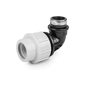 BFG MDPE BOW FOR PE/MDPE WATER PIPES (25mm x 3/4") IA-3927-ZO81 WHITE, BLACK