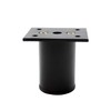 4Pcs Black Adjustable Furniture Legs, 2.36" Aluminum Alloy Cabinet Feet