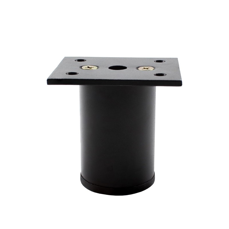 4Pcs Black Adjustable Furniture Legs, 2.36" Aluminum Alloy Cabinet Feet