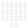 NUOBESTY 20Pcs Paperboard People Cutouts Blank Human Shapes for Kids