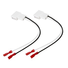 2 Pack 72-8104 Speaker Harness Adapter Compatible with Toyota Speaker Wire Harness Adapter Plug Compatible with Toyota Tacoma Tundra Camry Corolla 4 Runner Scion Pontiac Speaker Wiring Harness Adapter