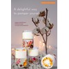 Crystal Candle Gift Set, Organic Natural Flowers in Yelly, Aromatherapy,