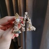 Crystal Pearl Initial Brooches Pins Gold Letter A-Z Lapel Pin