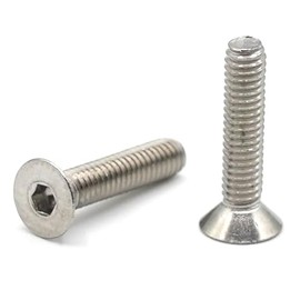 20 x FHC Schrauben M2,5 x 12 mm Edelstahl – Senkschrauben Innensechskant aus Edelstahl A2 – ISO 10642 Metallschrauben Senkkopf Vollgewinde metrische Schraube für Mutter, Inbusschlüssel M2,5 x 12