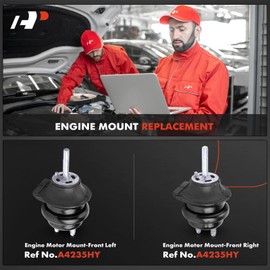 A-Premium Front Left and Right Engine Motor Mount Kit Compatible with Lexus IS300 2001-2005, GS300 1998-2005, 3.0L, 2-PC Set, Replace# 1236146190