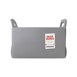 MARRONS Collapsible GRAY Felt Storage Bin Medium 11"x7.1"x7.1" – Foldable Basket with Handles for Closet, Toy Storage, Laundry Room Organization, Decorative Storage Bins for Shelves, Cube Storage