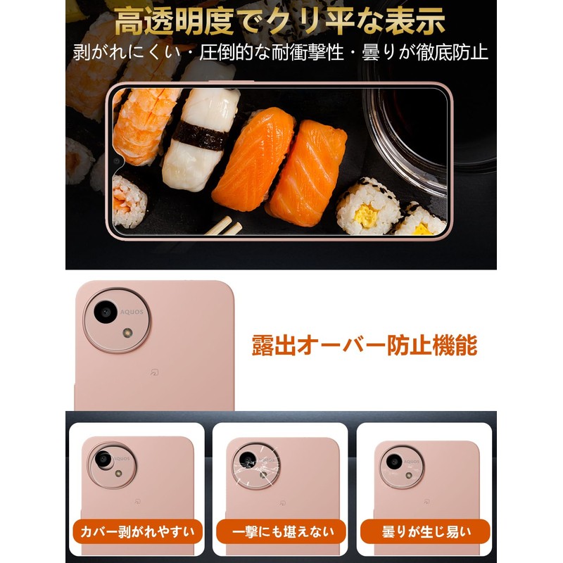 Aquos Wish 4 Glass Film + Wish 4 Camera Film