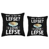 Lefse Norwegian Bread Recipe Maker Flatbread Rolling Throw Pillow