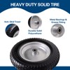 Sutmorly 4.80/4.00-8 Tire, 14.5" Flat Free Wheelbarrow Tire and Wheel,