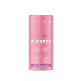 Pure Form Florece - Suplemento para Mujer en Cpsulas con Mezcla Probitica Patentada 8S5B, Extracto de Arndano Rojo 371, Fibra Prebitica de Inulina y  