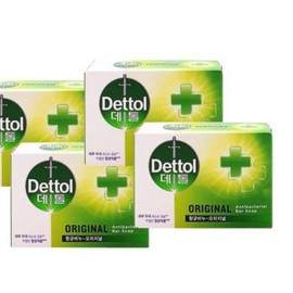[Out_62] Dettol Soap 4-pack - Original/FREE / [아우트_62]데톨 비누 비누 4입 - 오리지널／FREE
