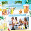 RimCereal 50 Pcs 12 oz Tiki Plastic Cups Bulk Tiki