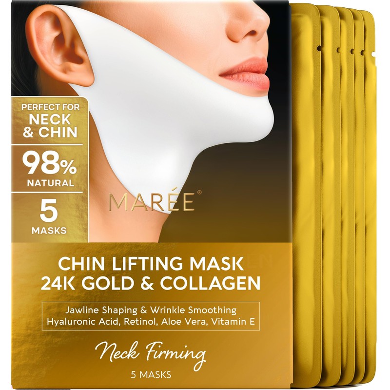 MAREE- Mascarilla reafirmante de mandíbula para mentón y cuello la