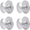 Morobor Stainless Steel Drawer Knobs, 4pcs Self-Stick Instant Cabinet Handle