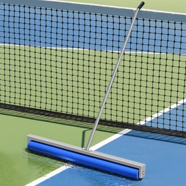 Tennis Court Squeegee, 38'' Foam Tennis Roller for Quick Clearing, Silver