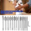 15Pcs Premium Woodworking Spade Drill Bit Set,Metric Flat Drills Set,