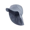 Sterntaler Unisex Peaked Cap Neck Basic Sun Hat, grey