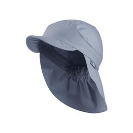 Sterntaler Unisex Peaked Cap Neck Basic Sun Hat, grey