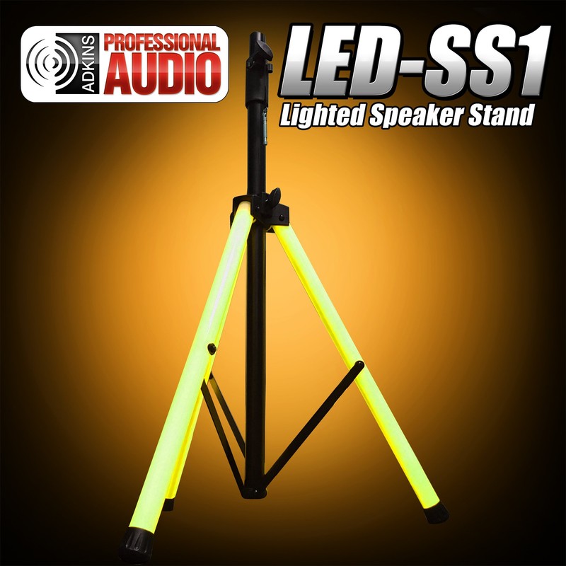 LED Lighted Speaker Stand - With Carry Bag - Ultra