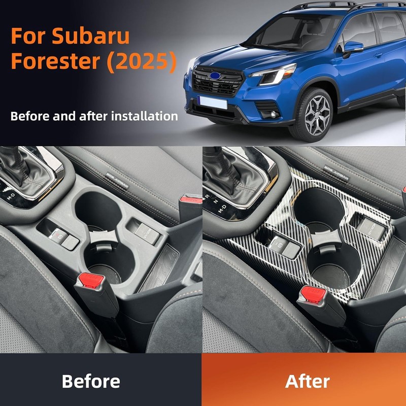 FEXIDA 2025 Subaru Forester Accessories Cup Holder Trim Panel Cover