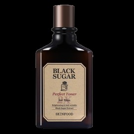 SKINFOOD Black Sugar Perfect Toner 2X for Men 180ml Smooth Moist Deadly Dead Skin / 스킨푸드 블랙슈가 퍼펙트 토너 2X 포 맨 180ml 매끈촉촉 각질잠잠