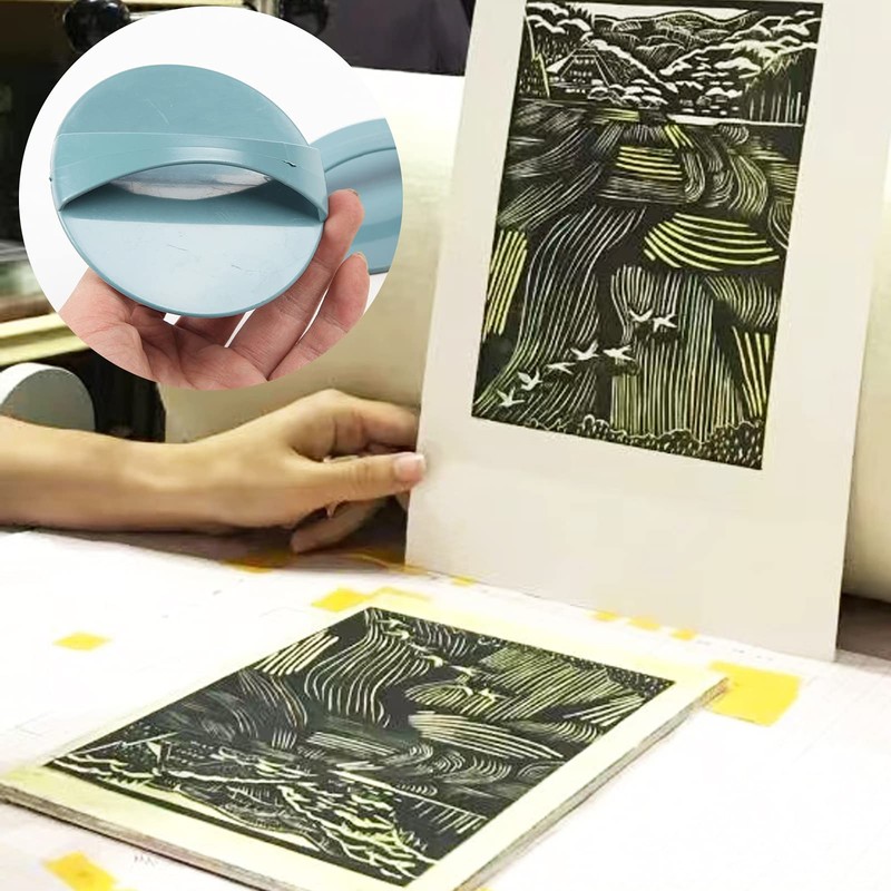 4-Inch Rubber Brayer Roller & 4-Inch Rubber Brayer Roller for