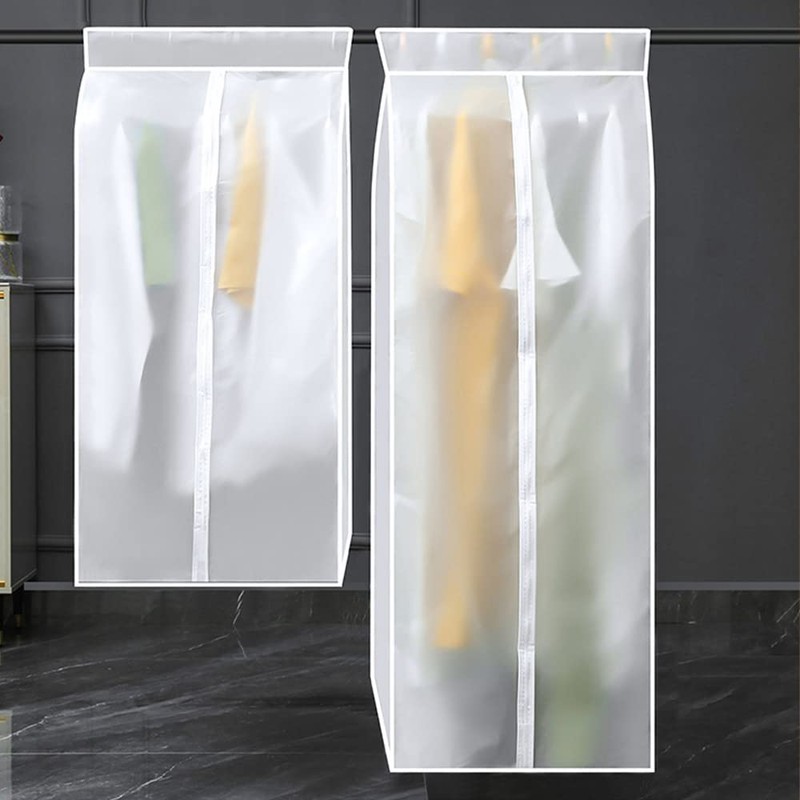 2 Pack Hanging Garment Bags for Closet Storage, 35" Garment