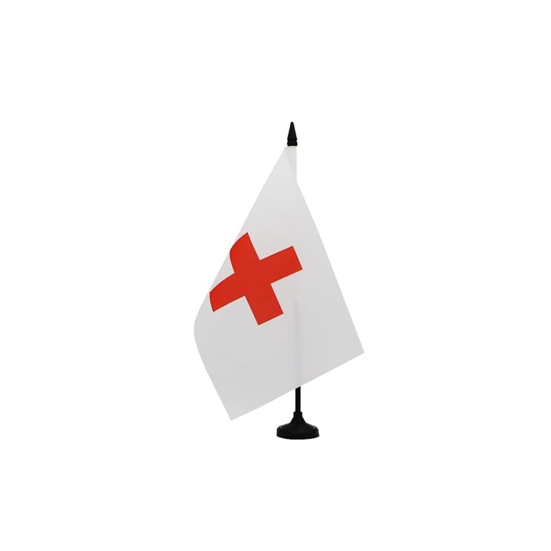 AZ FLAG - White Table Flag for Car with Fixed