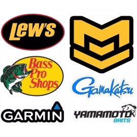 Substance 6 PK Boat Carpet Graphics 02 Marine Fishing (Each one is 8-9 Inches Wide)