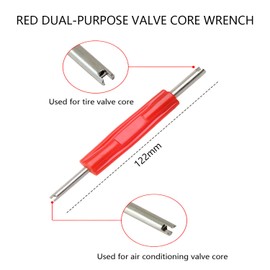 Aidqxbaoer 1 x double head tyre valve core puller and 1 x single head tyre valve core puller, valve core tool, for car, bicycle, car, truck, replacement tyre valve repair tool