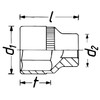 HAZET 900Z-26 Dual Face Width: 1.0 x Drive Angle: 0.5