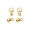 sourcing map 4Pcs Brass Rivets Stud Screw, 11.5mm Solid Brass