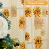 Ufurty Sunflower Window Curtain, 2PCS Sun Flower Floral Voile Sheer