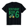 6th Birthday Farm Tractor Six Years Old Birthday Gift T-Shirt