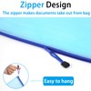 Yeestone Zipper Bag, 7 Pack Waterproof Document Bag Colored Document