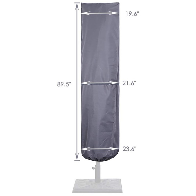 SUPERJARE Updated Patio Umbrella Cover with Rod for 7 to