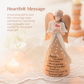 Sympathy Gift for Loss of Loved One: Sentimental Remembrance Memorial Gift for Mum Best Friends Grandma - Condolence Grief Presents Guardian Angel Figurine Home Statue Decor